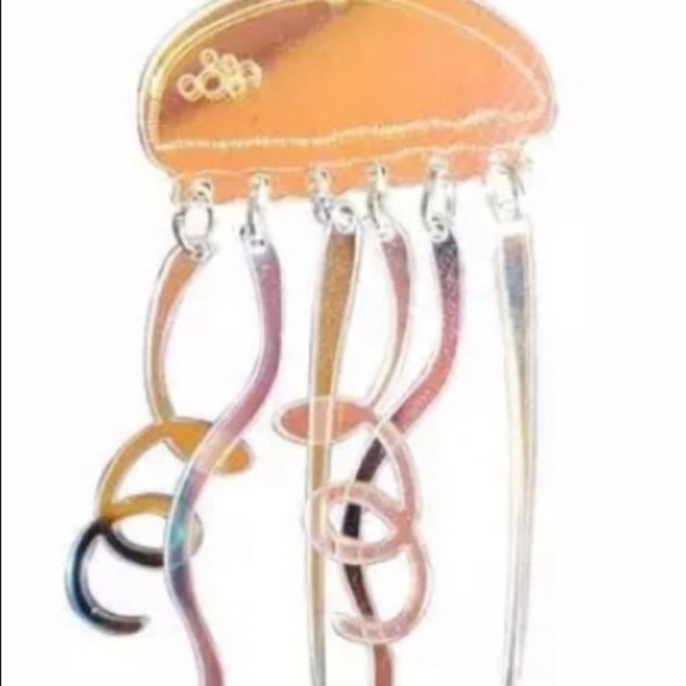 Funky Color Changing Jellyfish Earrings Statement - Picture 3 of 5